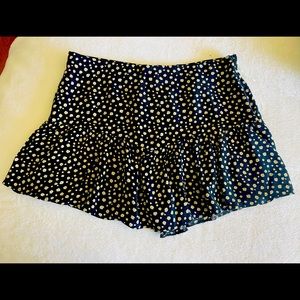 Shork zara skirt floral black large yellow/white